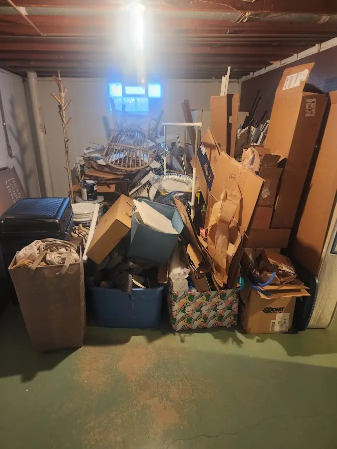 Roll-off dumpster container at job site for Construction Dumpster Rental in St. Paul